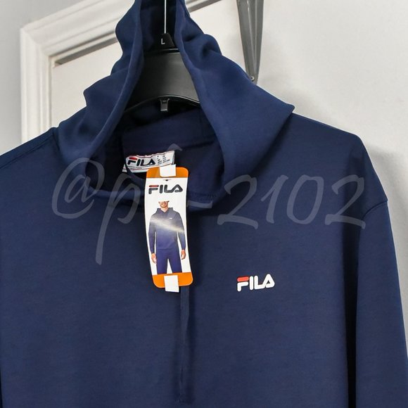 FILA Men’s‎ Performance Hoodie  in Blue - Picture 2 of 5